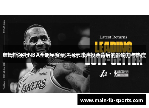 詹姆斯领衔NBA全明星赛票选揭示球迷投票背后的影响力与热度
